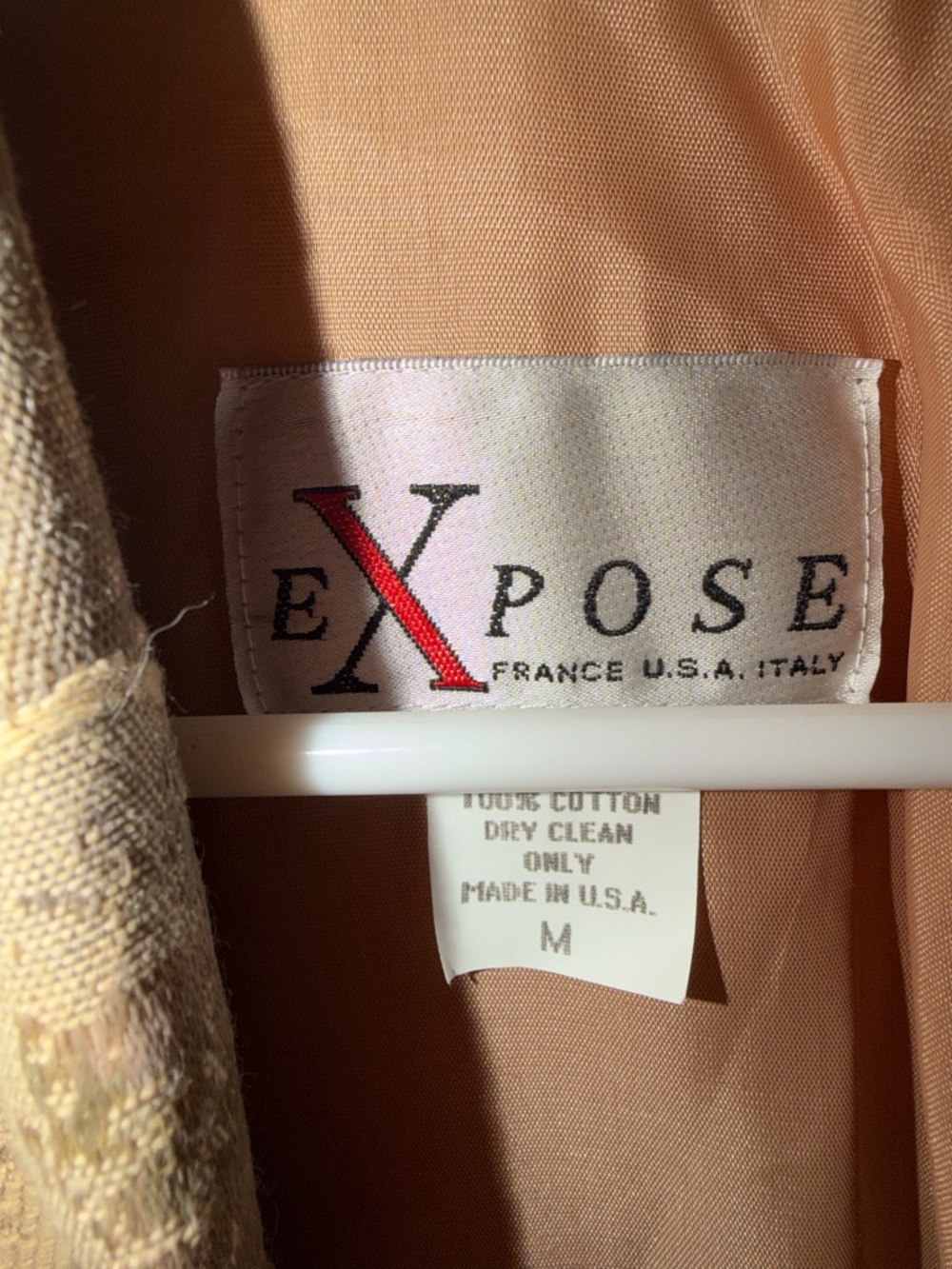 ExposeTan Patterned Cropped Blazer M - Picture 3 of 3